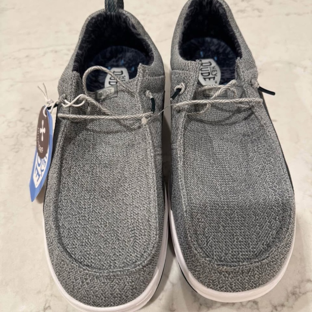 Hey Dude Men's Charcoal Slip-On Loafers